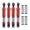 4pcs Aluminum Big Bore Shocks for 1/10 RC Crawler LCG Chassis Gspeed V3 Element Enduro SCX10 TRX4 Gamde R1 Comp Builds DIY (Red 105mm 4pcs) view 1