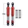 4pcs Aluminum Big Bore Shocks for 1/10 RC Crawler LCG Chassis Gspeed V3 Element Enduro SCX10 TRX4 Gamde R1 Comp Builds DIY (Red 105mm 4pcs) view 3