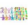 12 Pcs Telescopic Suction Cup Giraffe Toy+24Pcs Jumping Spring Popper Toys Party Favors for Kids- Return Gifts-Goodie Bags Stuffers-Classroom Prizes-Birthday Party Games & Prizes view 1