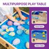 Plum Wooden Sand and Water Table with Cover - Toddler Sensory Toys, Summer Outdoor Games for Kids, Backyard Build & Splash Activity, Sturdy Sandbox Playset, Weatherproof, Easy to Clean, Age 2+ Years view 3