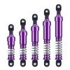 4pcs Aluminum Big Bore Shocks for 1/10 RC Crawler LCG Chassis Gspeed V3 Element Enduro SCX10 TRX4 Gamde R1 Comp Builds DIY (Purple 95mm 4pcs) view 2