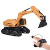 Dodoore Remote Control Excavator, 2.4GHz 1/12 Scale Gesture Sensing RC Excavator with 360 Rotating Worktable Automatic Demonstration, Programming 10 Actions Construction Vehicles for Adults view 1