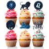 18 PCS Leo Cupcake Toppers Big Lion Zodiac Baby Shower Cupcake Picks Astrology Leo Energy Cake Decor Glitter Leo Birthday Party Decorations Supplies view 2