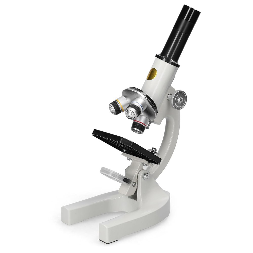 2400X Microscope with Phone Holder and Fill Light for Kids Science Experiment, with Stand, Easy to Use