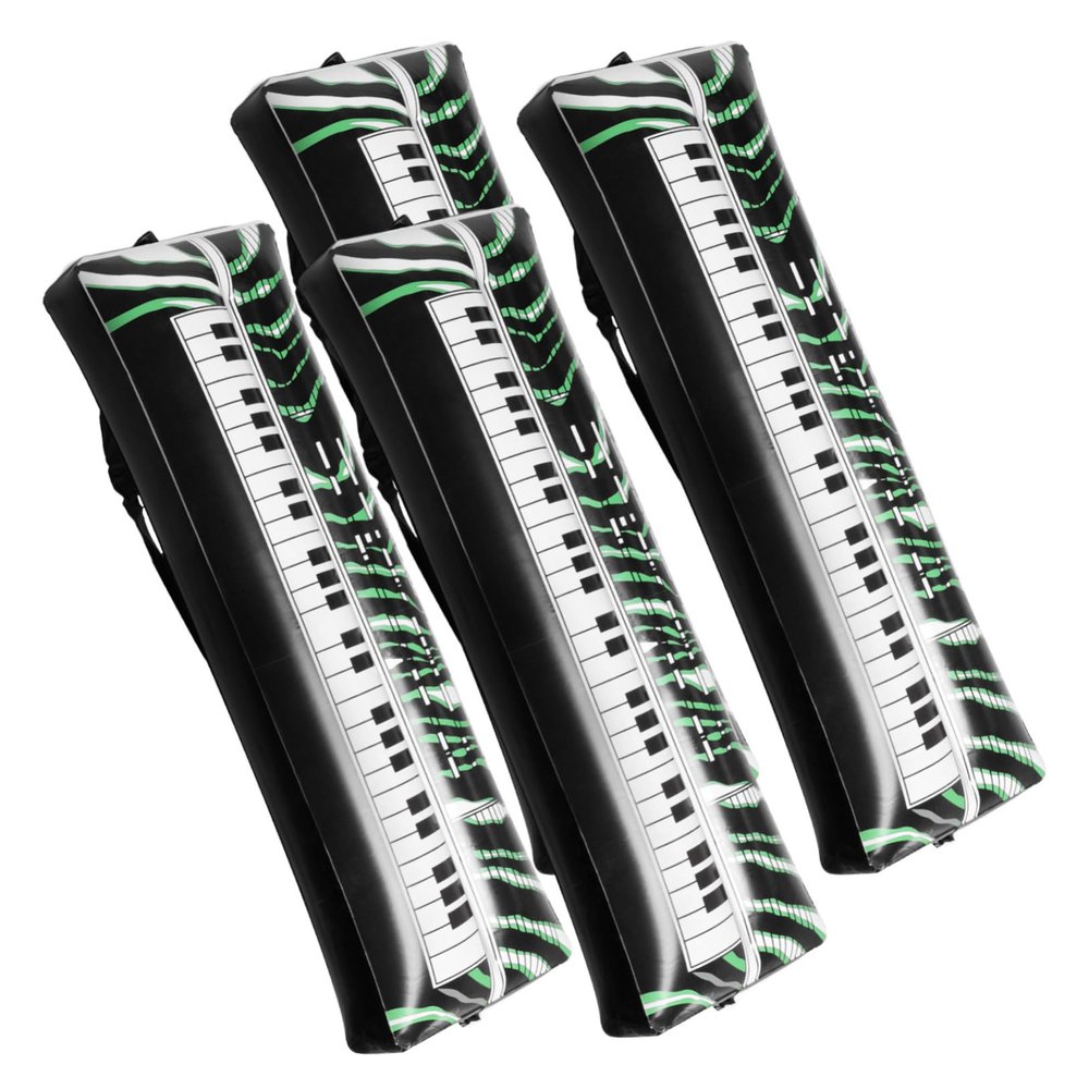COLLBATH 4pcs Reusable Inflatable Keyboard Piano Prop Pvc Inflatable Toys Party Decorations Balloon Decor Funny Musical Instruments