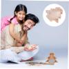Abaodam Wooden Christmas Tree Piggy Bank Rustic Storage for Boys and Girls Unbreakable Cash Shadow Box for Holiday Savings Creative for Boys and Girls view 4