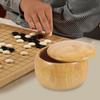 FAVOMOTO 2PCS Go Chess Storage Bowl with Lid, Solid Jar Lid Chess Can Game Pieces Holder Game Stone Storage Can for Organizing Go Stones view 3