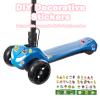 3 Wheel Electric Scooter for Kids Ages 3-8, LCD Display, Colorful Lights, Reliable Thumb Throttle, 3 Adjustable Height, 5Mph Safe Speed and Long Range, Foldable Kids Electric Scooter (Blue) view 4