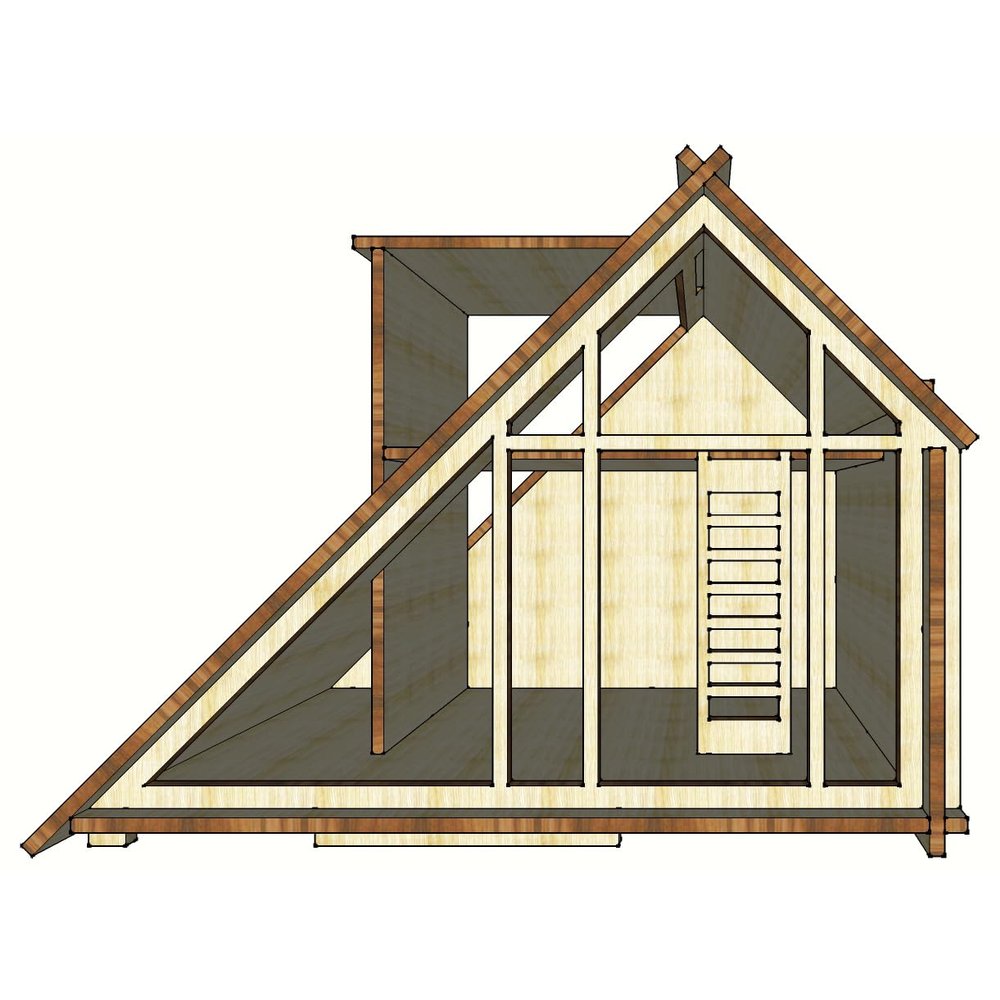 1:12 Miniature Cabin Type01, Wooden Dollhouse, Diy kit