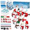 Hophine 24Pack Build a Snowman Kit, Snowman DIY Kit with 24 Cards for School, Classroom Gifts, Stocking Stuffers, Kid's Crafts, Xmas Prizes view 1