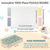 Playboda 1000 Pieces Rotating Plastic Puzzle Board with Drawers and Cover, 30"x22" Portable Spinning Jigsaw Puzzle Table for Adults, Upgraded Lazy Susan, Ideal Gift for Mum view 2