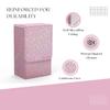 Boltquan Pearlized Pink Tarot Card Holder with White Interior  Fold-Top Case with Magnetic Lid Closure  Fits Standard Tarot Decks  Outer Dimensions 5.39 x 3.38 x 2 Inches (Pearlized Pink) view 4