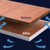 3.2ft Self Adhesive TPE Edge Protector Strip, U-Shape Edge Banding Edge Guard, Corner and Edge Bumper Guards, Edge Protector for Cabinet Repair, Single-Board Protection, Furniture Restoration(Gray,18m view 4