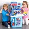 Serena & Jewel Doctor Kit for Pretend Medical Station Set for Kids, 2-in-1 Playset, Doctor Kit with Standing Table and Trolley for Girls Boys view 3