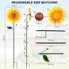 2 Packs Wind Spinners Outdoor, Sunflower Decor Windmill for Yard, Pinwheels, Wind Spinners for Yard Garden, Outdoor Metal Wind Spinner Lawn Decor view 4