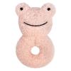 Doindute Baby Frog Soft Rattle Toy, Plush Frog Infant Shaker Rattle Easy-Grasp Stuffed Animal Toy, Gifts for Newborns Babies Toddlers Boys Girls, Pink, 6 Inches view 1