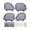 4pcs Foldable Metal Car Window Protective Net Compatible for 1/10 RC Crawler Car TRX-4 Defender view 1
