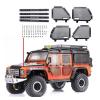 4pcs Foldable Metal Car Window Protective Net Compatible for 1/10 RC Crawler Car TRX-4 Defender view 2
