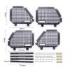 4pcs Foldable Metal Car Window Protective Net Compatible for 1/10 RC Crawler Car TRX-4 Defender view 3