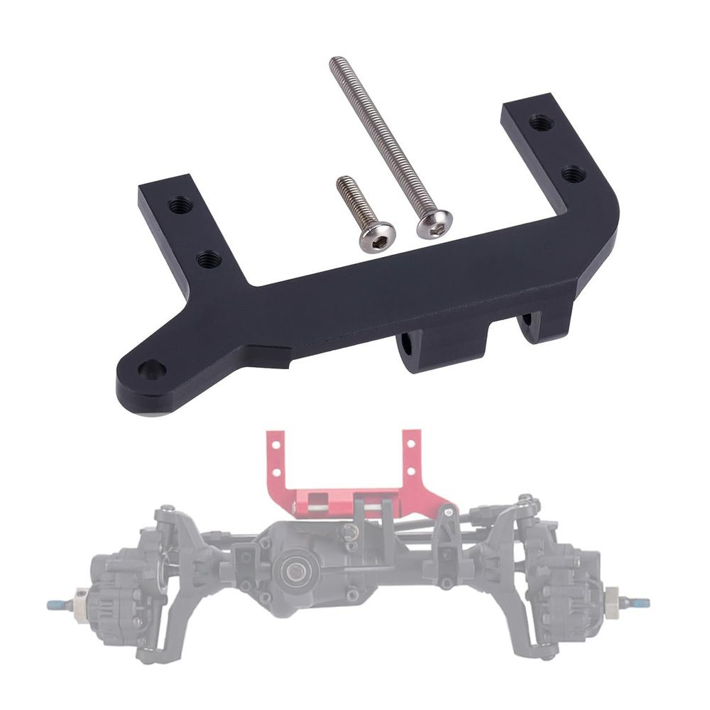 TRX4 Servo Mount, Aluminum TRX4 SOA Mount 4-Link Suspension for 1/10 RC Crawler Car TRX4 Sevro On Axle Mount Upgrades Parts(Black)