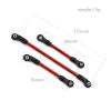1/10 RC Crawler Upgrade Parts Metal Steering Link 117mm Trailing Link 60mm Link 63mm 8146 Compatible with TRX-4(Red) view 2