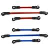 1/10 RC Crawler Upgrade Parts Metal Steering Link 117mm Trailing Link 60mm Link 63mm 8146 Compatible with TRX-4(Red) view 4