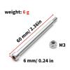 4Pcs 4x56mm Threaded Hinge Pins 70510 with M3 Nut for 1/5 1/6 XRT RC Car Upgrade Parts Accessories view 2