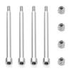 4Pcs 4x56mm Threaded Hinge Pins 70510 with M3 Nut for 1/5 1/6 XRT RC Car Upgrade Parts Accessories view 3