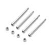 4Pcs 4x56mm Threaded Hinge Pins 70510 with M3 Nut for 1/5 1/6 XRT RC Car Upgrade Parts Accessories view 4