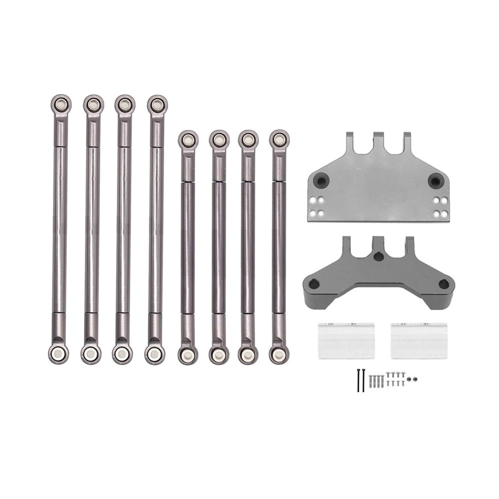 1/12 RC Car Upgrade Parts MN128 MN86 MN86S MN86K MN86KS MN G500 Metal Connecting Rod and Servo Bracket Tie Rod Bracket Bracket(Titanium)