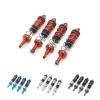 1/12 RC Car Upgrade Parts MN128 MN86 4 Pieces Metal Oil Shock Absorber Damper Suitable for MN128 MN86 MN86S MN86K MN86KS MN G500(Blue) view 2