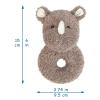 Doindute Baby Rhino Soft Rattle Toy, Plush Rhino Infant Shaker Rattle Easy-Grasp Stuffed Animal Toy, Gifts for Newborns Babies Toddlers Boys Girls, Brown, 6 Inches view 2