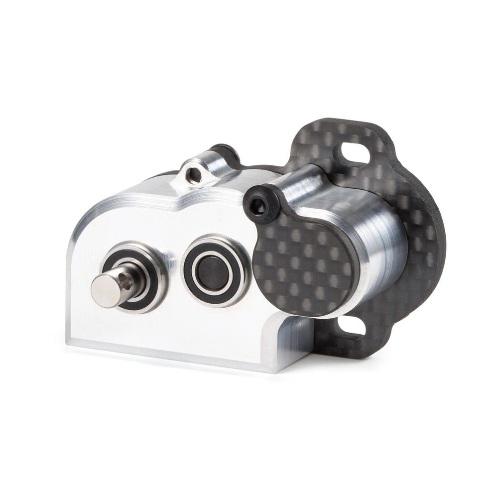 Tiny Portal Transmission 48P Gearbox with Slipper Pad for 1/10 LCG Chassis Cheater Rigs Capra AR45P CP44 Enduro Comp Fox Portal Axle Comp Builds (Silver)