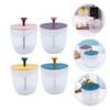 Ipetboom 4pcs Face Maker Bubble Whipped Bottle Bubble Cup Foamer Device Cup for Travel Portable view 2
