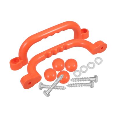 Abaodam 2pcs Non-Slip Playground Handles Plastic Safety Grips for Boy Girl Easy to Install Outdoor and Indoor Grab Handles for Playsets and Climbing Frames
