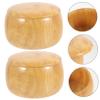 HOOTNEE 2pcs Solid Jar Chess Holder Lidded Storage Container for Go Chess Pieces Wooden Bowl for Storage Box view 3