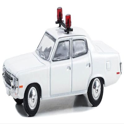 Greenlight 43011L Hot Pursuit - 1971-78 AMC Matador Police Cruiser- White (Hobby Exclusive) with Light Bar 1:64 Scale Diecast