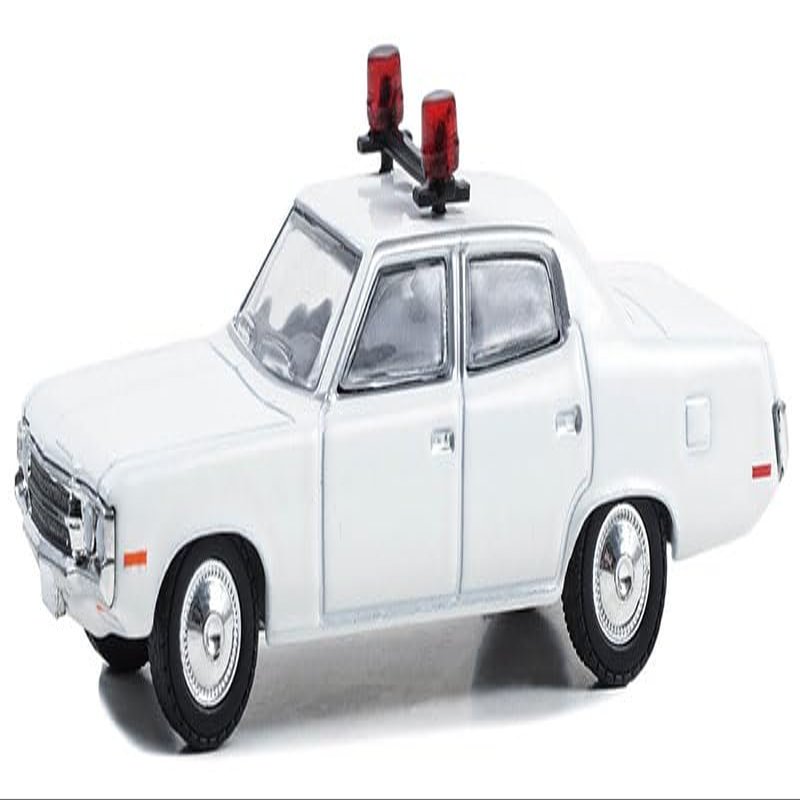 Greenlight 43011L Hot Pursuit - 1971-78 AMC Matador Police Cruiser- White (Hobby Exclusive) with Light Bar 1:64 Scale Diecast