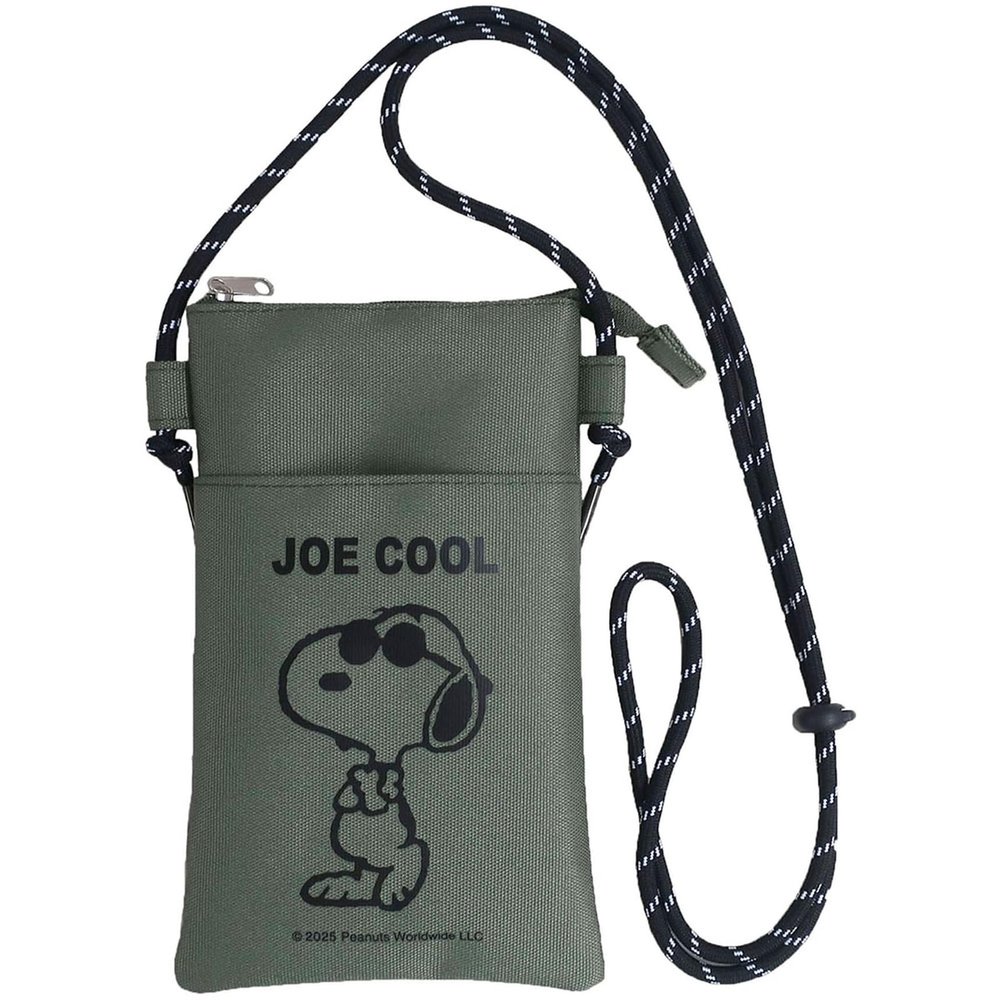 Nakajima Corporation Peanuts Snoopy Fastener Sacoche Joe Cool 206527-25 H 20 x W 12 x D 1 cm