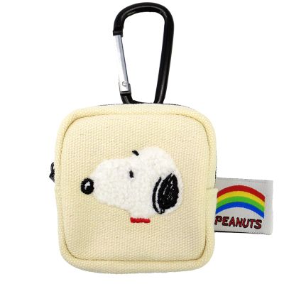 Nakajima Corporation Snoopy Colorful Carabiner Mini Pouch, White 206497-25