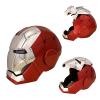 ATOKNG Iron Hero MK 5 1:1 Wearable Helmet :Voice, Touch, and Remote Control, Realistic Sound Effects, Can Cosplay and Collectible Figures for Man and Teen Ideal Gift Silver view 1