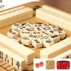 Chinese Mahjong Game Set with 144 Tiles, Portable Traveling Mahjong Game for Chinese Games(36mm) view 1
