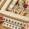 Chinese Mahjong Game Set with 144 Tiles, Portable Traveling Mahjong Game for Chinese Games(36mm) view 3
