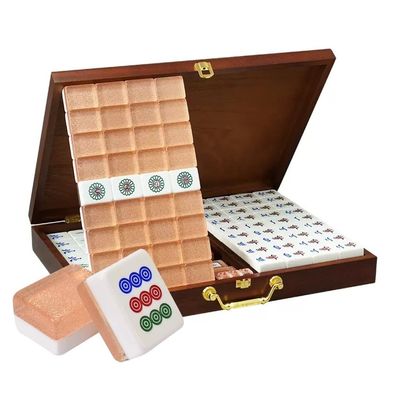 Chinese Mahjong Game Set 144 Pieces 38mm Mahjong Tiles, High Grade Home Hand Played Mahjong Tiles for Chinese Style Games