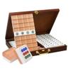 Chinese Mahjong Game Set 144 Pieces 38mm Mahjong Tiles, High Grade Home Hand Played Mahjong Tiles for Chinese Style Games view 1