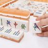 Chinese Mahjong Game Set 144 Pieces 38mm Mahjong Tiles, High Grade Home Hand Played Mahjong Tiles for Chinese Style Games view 2