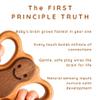 Baby Rattle Wooden Teether 0-12 Months - No BPA NO Plastic - Natural Montessori Baby Toys - Safe Teething Toys for Babies - 100% Beechwood Rattle Gift view 4