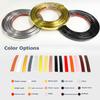 1640ft Edge Guard U-Shape Edge Banding Self Adhesive TPE Edge Protector Strip, Glossy Corner and Edge Bumper Guards, Edge Protector for Cabinet Repair, U Channel Molding Trim Bar Edging(Redwood grain, view 2