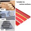 1640ft Edge Guard U-Shape Edge Banding Self Adhesive TPE Edge Protector Strip, Glossy Corner and Edge Bumper Guards, Edge Protector for Cabinet Repair, U Channel Molding Trim Bar Edging(Redwood grain, view 4