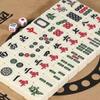 Chinese Mahjong Tiles, 144 Tiles Mahjong, Mahjong Game Set with Portable Travel Tote Bag, for Travel, Family Gathering(36mm) view 2